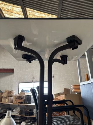 Mesa alta madera y metal