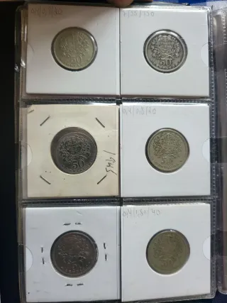 Coleção 50 Centavos Alpaca 1927-1968