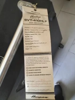 Pantalla y cabezal Ampeg Heritage