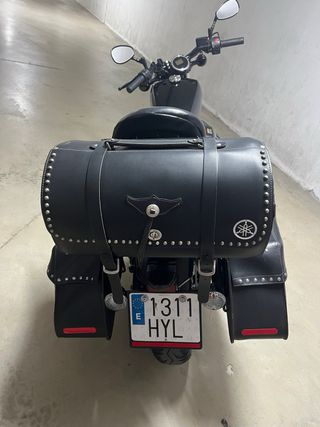 Yamaha Bolt XV950 Bolsas Laterales Cuero