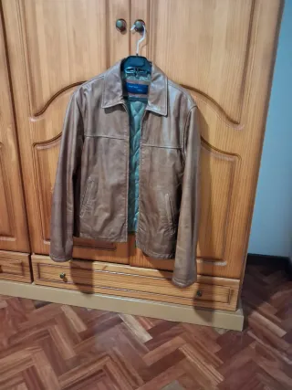 Cazadora Piel Marrón