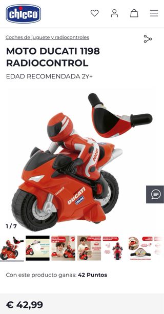 Moto Ducati teledirigido Juguete