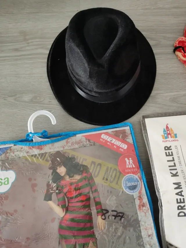 Disfraz Freddy Krueger mujer, hombre y niño
