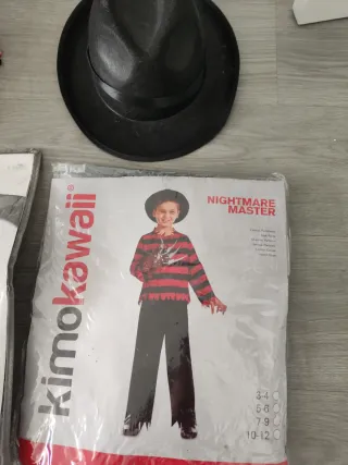 Disfraz Freddy Krueger mujer, hombre y niño