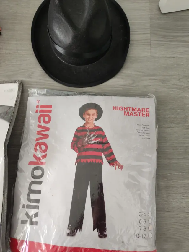 Disfraz Freddy Krueger mujer, hombre y niño