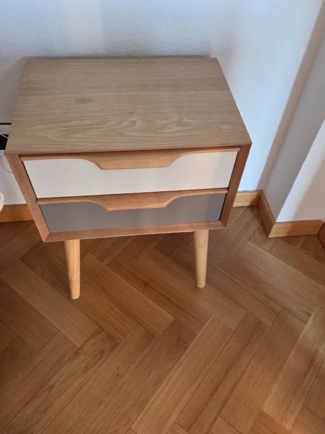 Mesitas de noche de madera (2 unidades)