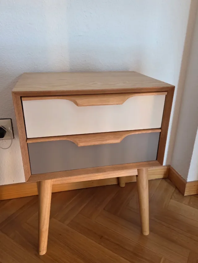 Mesitas de noche de madera (2 unidades)