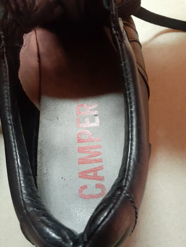 Zapatos Camper Negros Piel