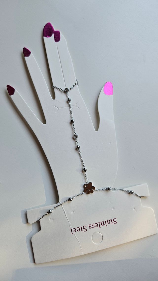 Pulsera huella perrito acero inoxidable