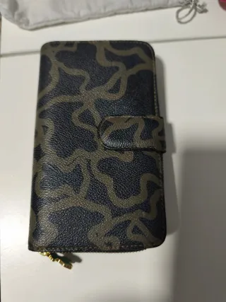 Cartera Tous Kaos Classic Negra y Marrón