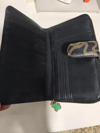 Cartera Tous Kaos Classic Negra y Marrón