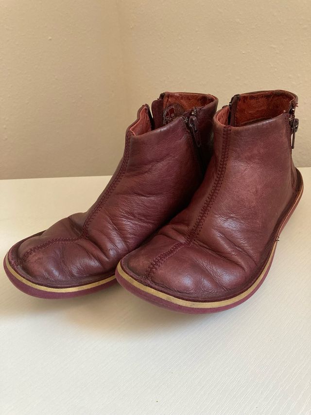 Botas Camper Piel Burdeos Talla 36