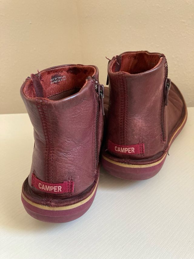 Botas Camper Piel Burdeos Talla 36