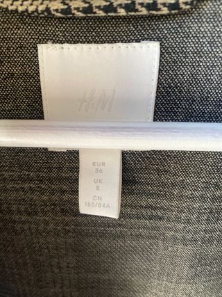 Americana cuadros H&M beige y marrón