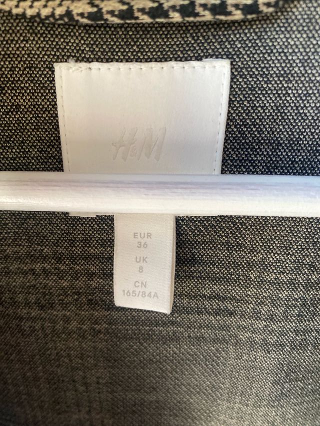 Americana cuadros H&M beige y marrón