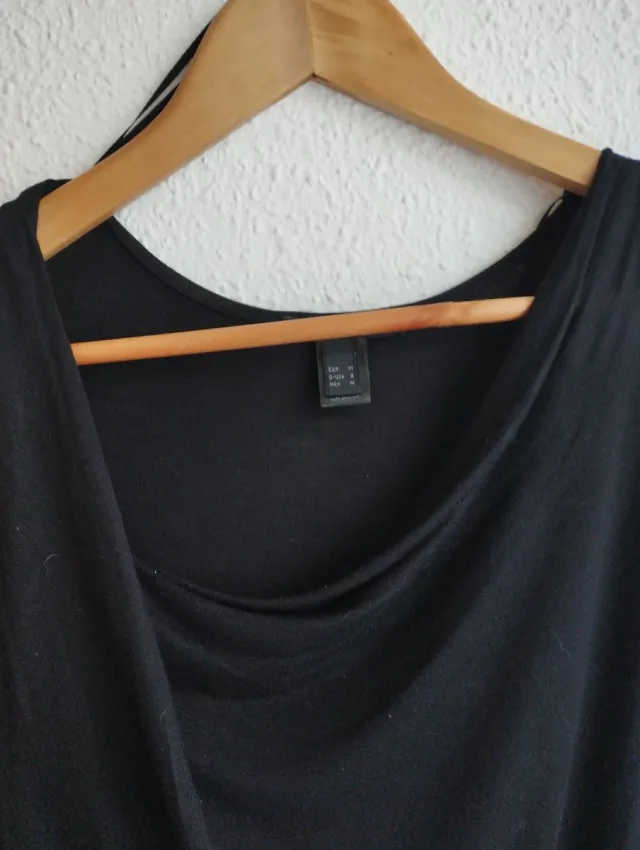 Vestido Mango Negro Punto