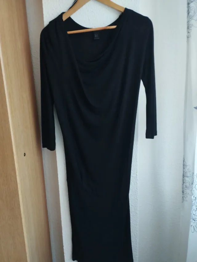 Vestido Mango Negro Punto