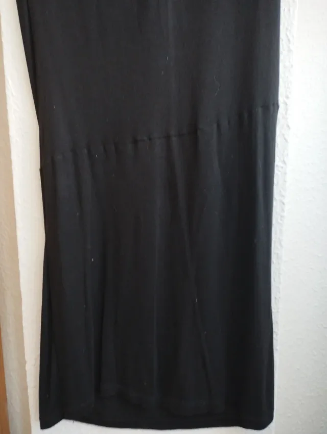 Vestido Mango Negro Punto