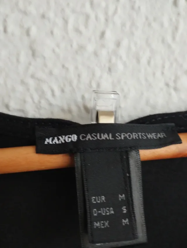 Vestido Mango Negro Punto