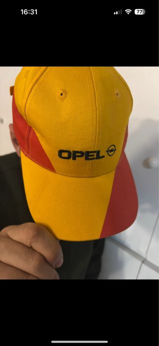 Gorra Opel Copa Davis 2000 Amarilla/Roja