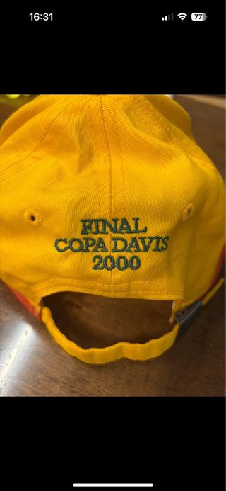 Gorra Opel Copa Davis 2000 Amarilla/Roja