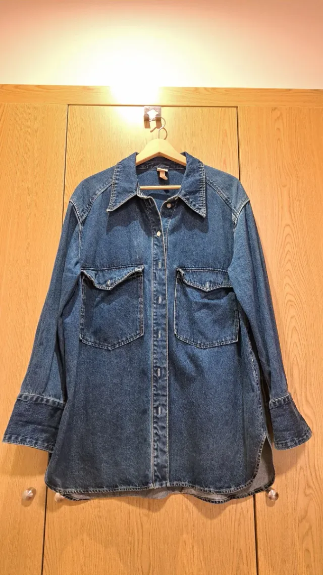 Chaqueta vaquera larga