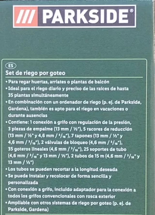 PARKSIDE Set Irrigazione a Goccia