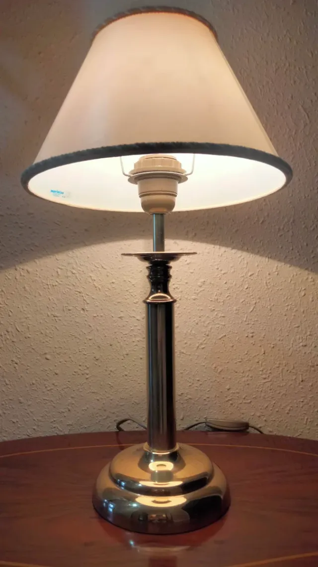 Spettacolari lampade colonna romana in ottone bronzo vintage