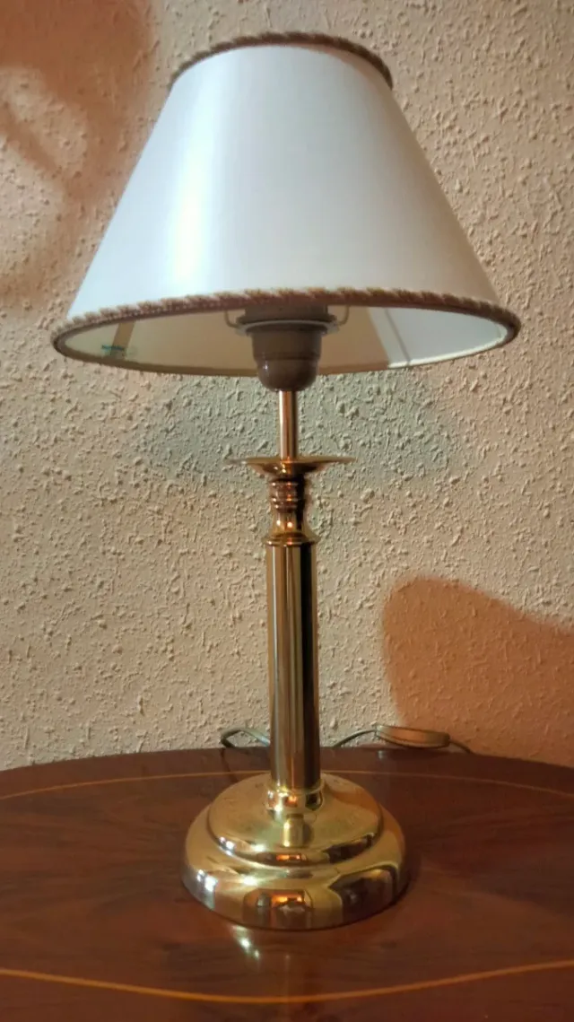 Spettacolari lampade colonna romana in ottone bronzo vintage