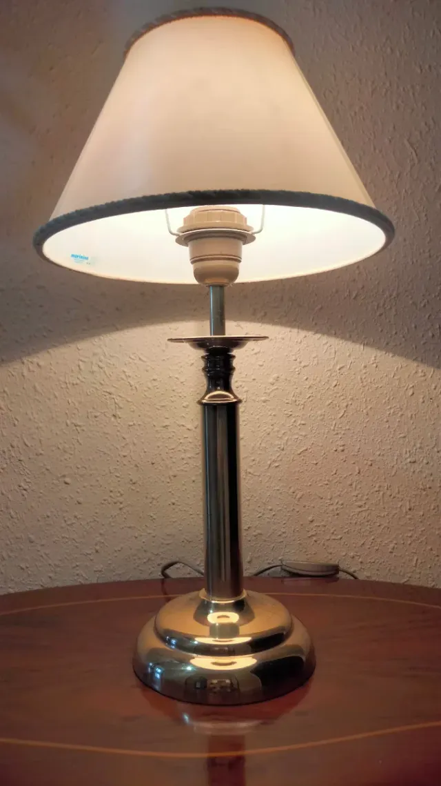 Spettacolari lampade colonna romana in ottone bronzo vintage