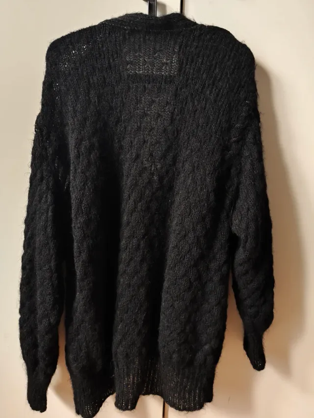 Chaqueta punto negra vintage