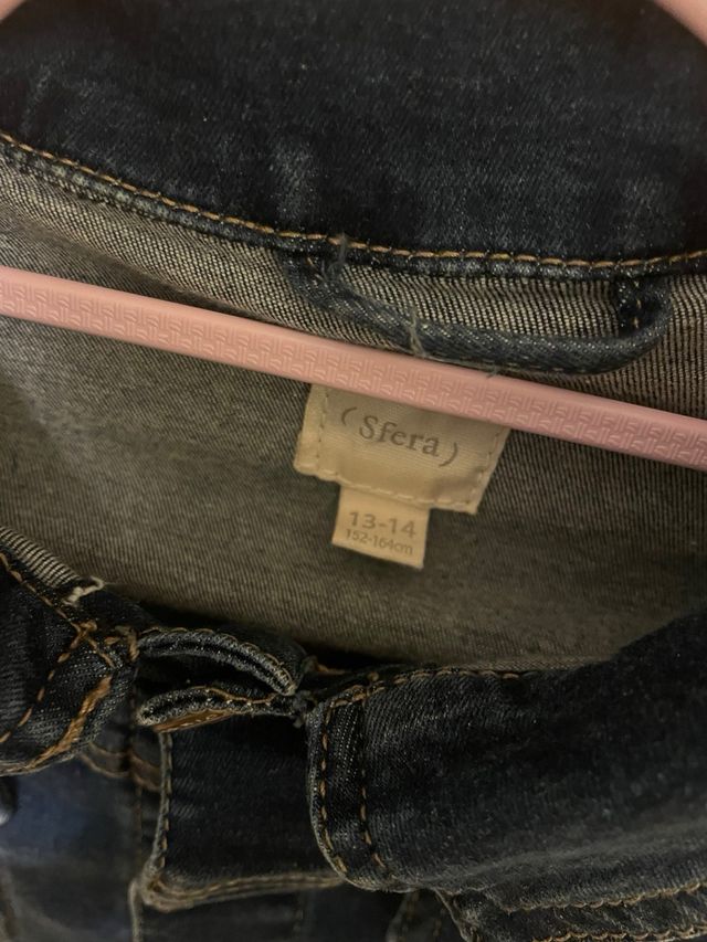 Chaqueta vaquera azul de niña, talla 13-14