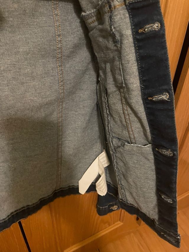 Chaqueta vaquera azul de niña, talla 13-14