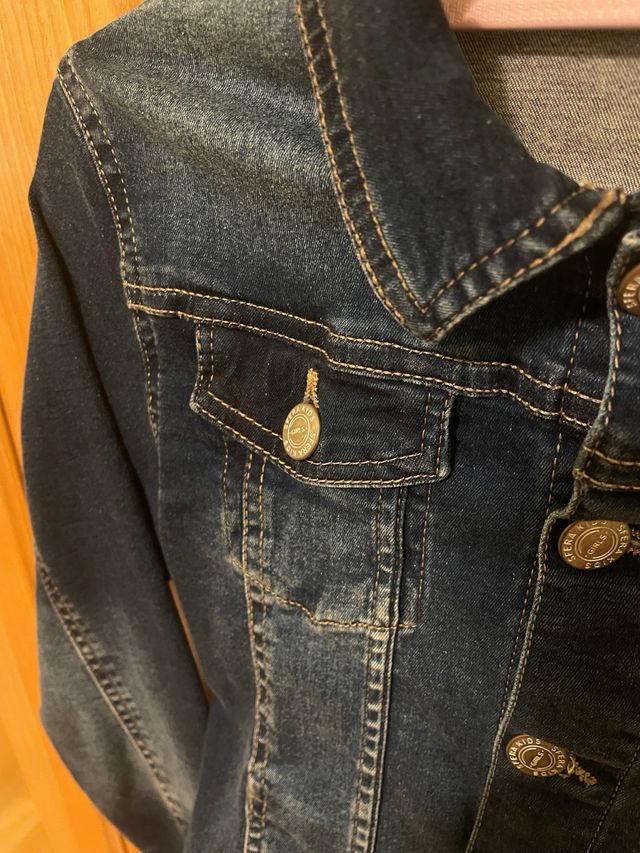 Chaqueta vaquera azul de niña, talla 13-14