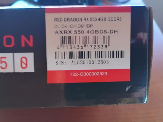 Tarjeta Gráfica PowerColor Radeon RX 550