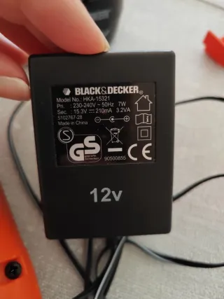 Taladro Atornillador inalámbrico Black&Decker 12V