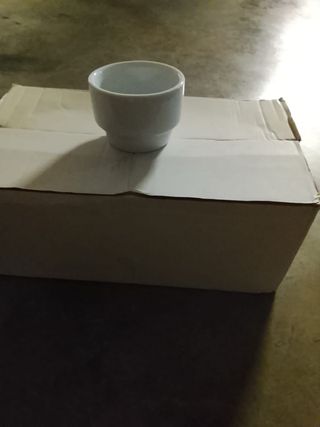 23 Tazas de café de porcelana blanca