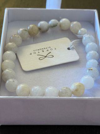 Bracciale TOP & TOP DIFENGNUO perline bianche