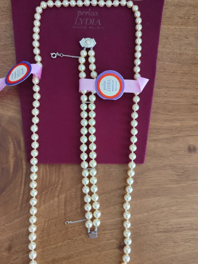 Conjunto Perlas de Mallorca Collar y Pulsera