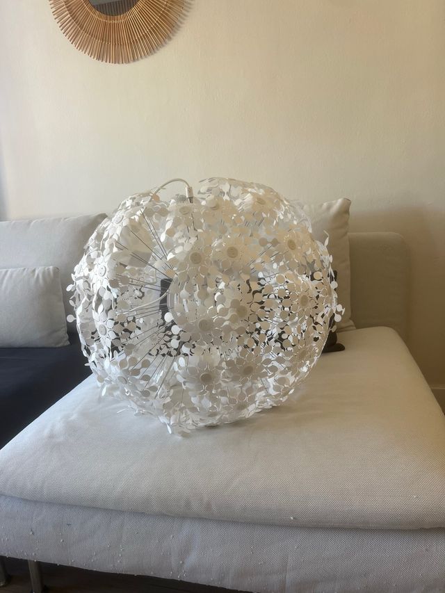 Lámpara de techo colgante blanca