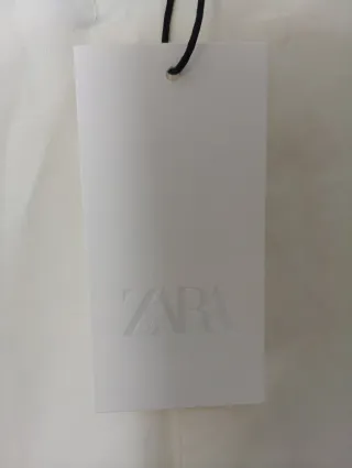 NUEVO CON ETIQUETAS Vestido Zara Beige Talla XS