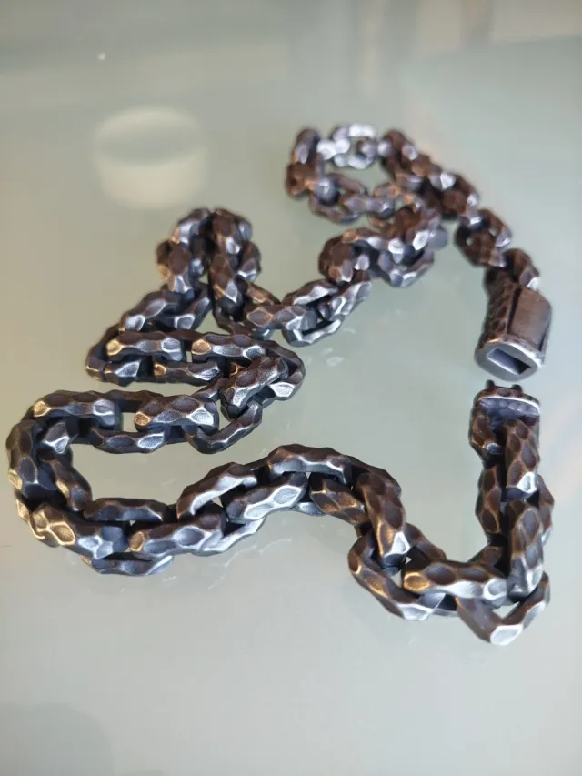 Collar Acero Labrado Vintage