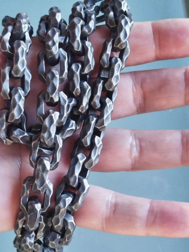 Collar Acero Labrado Vintage