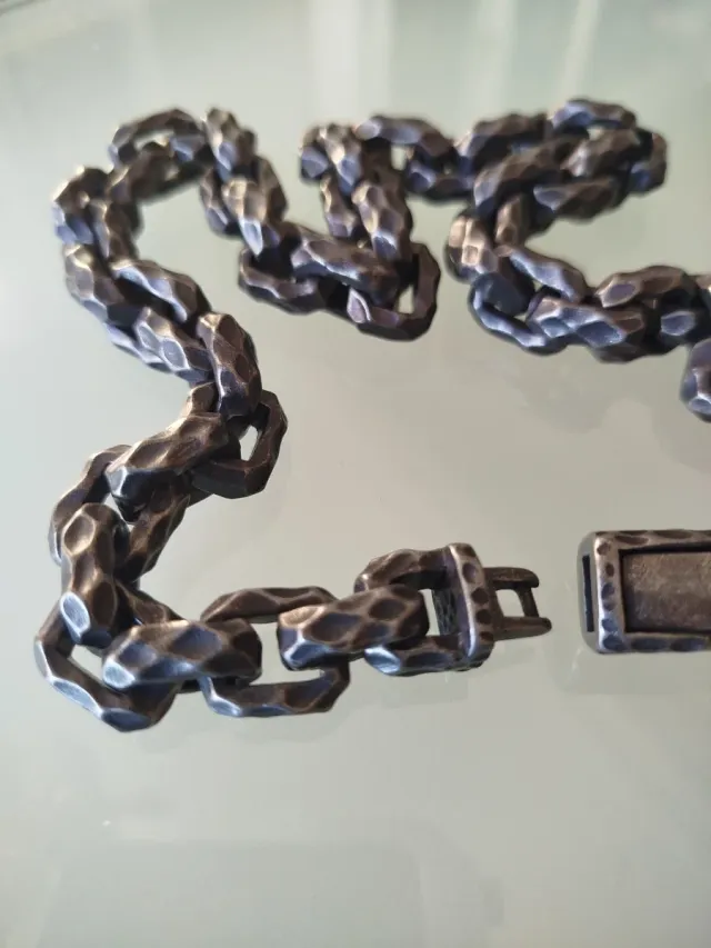 Collar Acero Labrado Vintage