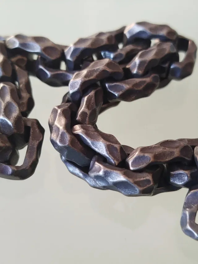 Collar Acero Labrado Vintage