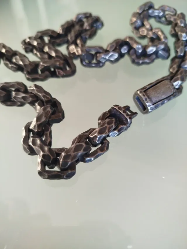 Collar Acero Labrado Vintage