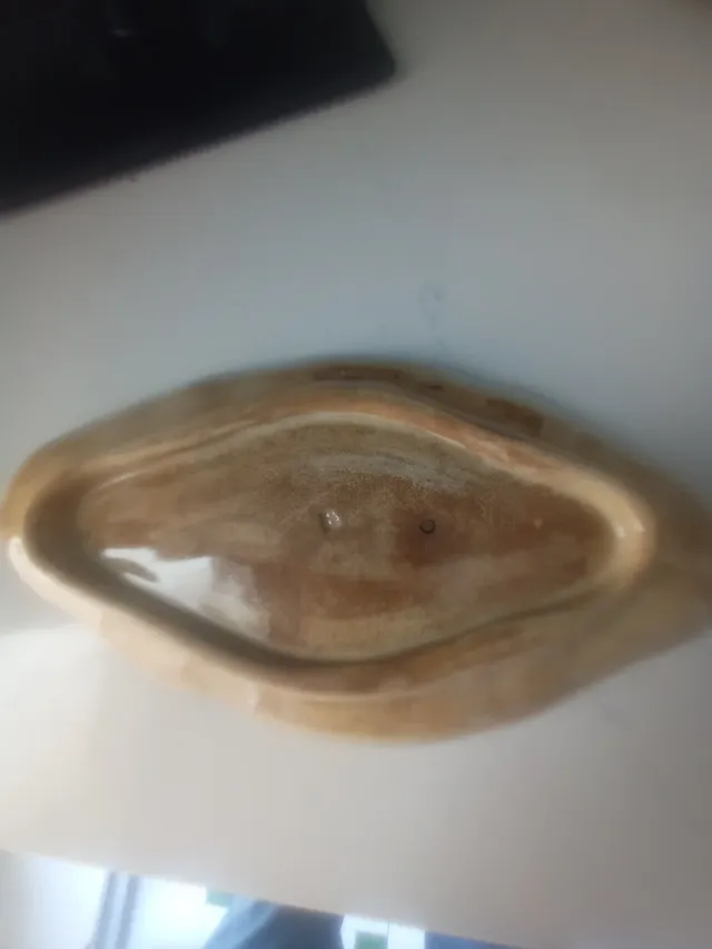 Bandeja cerámica antigua motivos orientales