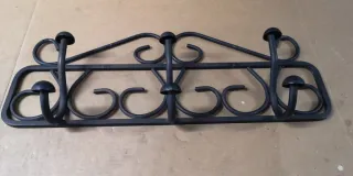 Perchero de forja negro