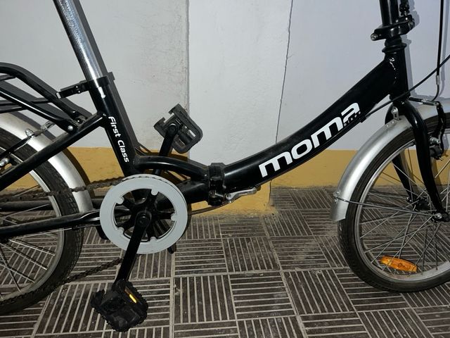 Bicicleta Plegable Moma First Class Negra