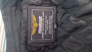 Chaqueta piloto Transair cuero talla 44